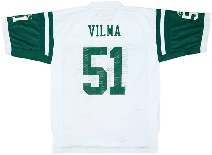 2005-06 New York Jets Vilma #51 Reebok On Field Away Jersey - 8/10 - (L)
