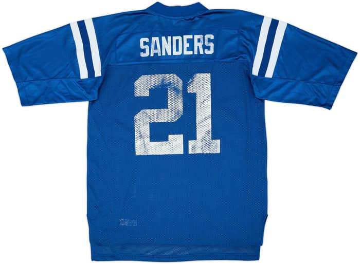 2005-06 Indianapolis Colts Sanders #21 Reebok On Field Home Jersey - 4/10 - (L)