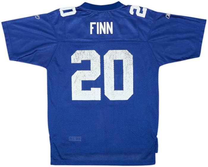 2005-06 New York Giants Finn #20 Reebok On Field Home Jersey - 5/10 - (13-14 Years)