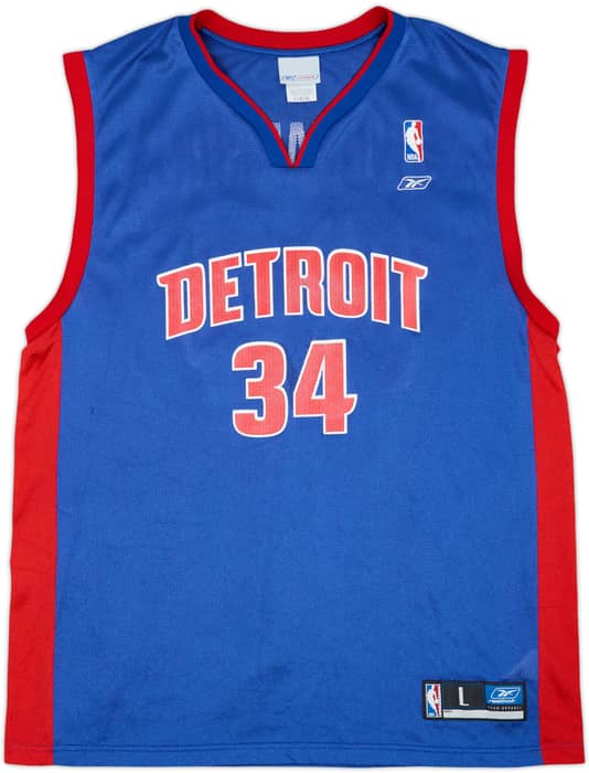 2002-04 Detroit Pistons Williamson #34 Reebok Away Jersey - 7/10 - (L)
