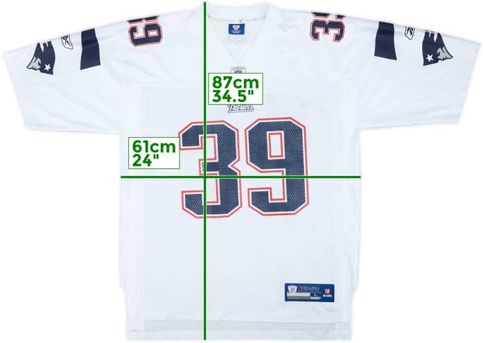 2010-11 New England Patriots Woodhead #39 Reebok On Field Away Jersey - 7/10 - (L)