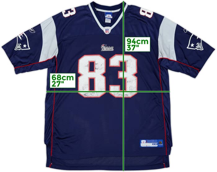 2007 New England Patriots Welker #83 Reebok On Field Home Jersey - 5/10 - (XXL)
