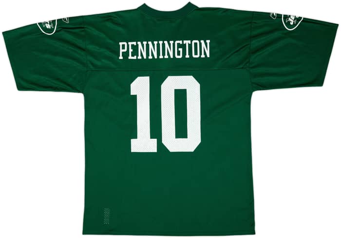 2005-06 New York Jets Pennington #10 NFL Replica Home Jersey - 8/10 - (L)