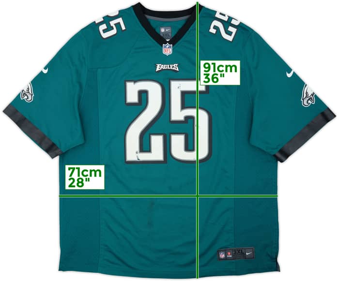 2012-14 Philadelphia Eagles McCoy #25 Nike Game Home Jersey - 5/10 - (3XL)