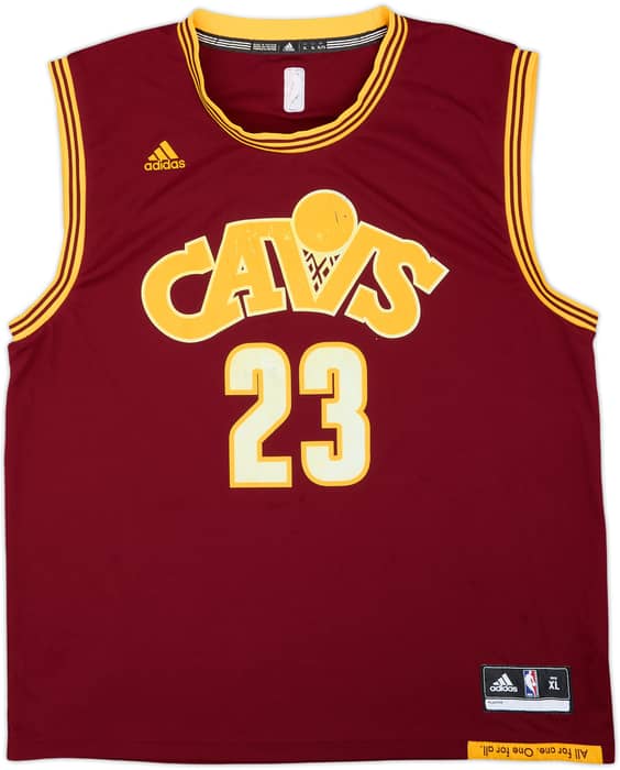 2015-16 Cleveland Cavaliers James #23 adidas Alternate Jersey - 6/10 - (XL)