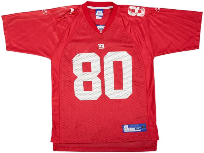 2005-06 New York Giants Shockey #80 Reebok On Field Alternate Jersey - 5/10 - (M)