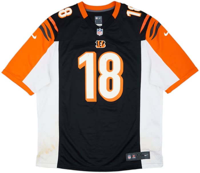 2012-20 Cincinnati Bengals Green #18 Nike Game Home Jersey - 5/10 - (XXL)