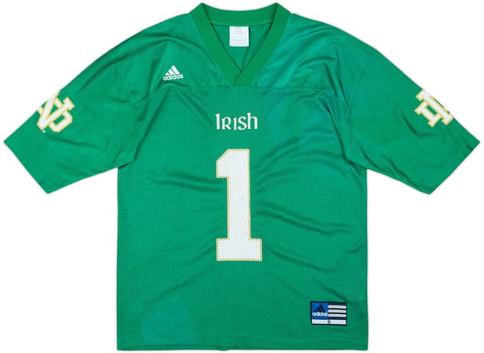 1990s Notre Dame Fighting Irish #1 adidas Alternate Jersey - 8/10 - (S)