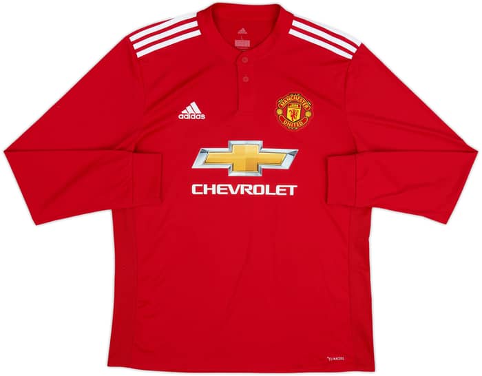2017-18 Manchester United Home L/S Shirt Ibrahimovic #10 - 9/10 - (L)