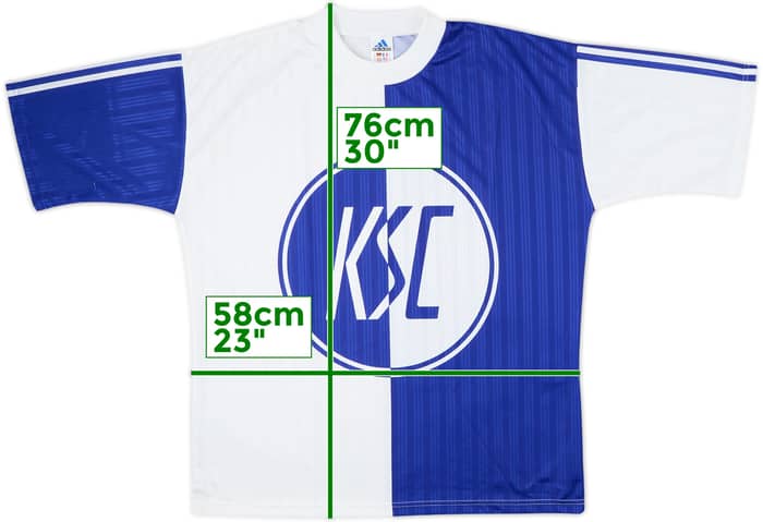 1996-97 Karlsruher adidas Training Shirt - 9/10 - (M)