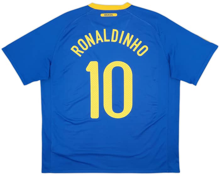 Camiseta de visitante de Brasil 2010-11 Ronaldinho #10 - 6/10 - (XL)