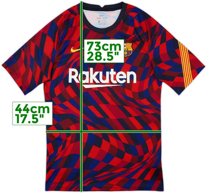 2020-21 Barcelona Nike Pre-Match Training Shirt - 9/10 - (S)