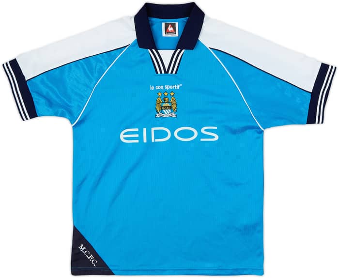 1999-01 Manchester City Home Shirt - 8/10 - (12-13 Years)