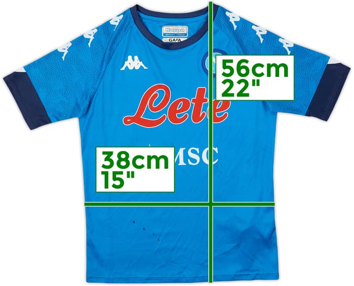 2020-21 Napoli Home Shirt - 6/10 - (10-11 Years)