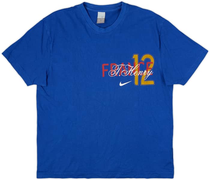 2006 France Nike Cotton Tee Henry #12 - 7/10 - (XL)