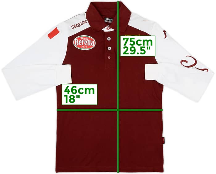 2015-16 Torino Kappa Polo L/S Shirt - 9/10 - (S)