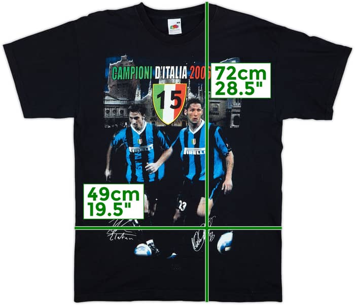 2006-07 Inter Milan 'Campioni D'Italia' Fan Shirt - 9/10 - (M)