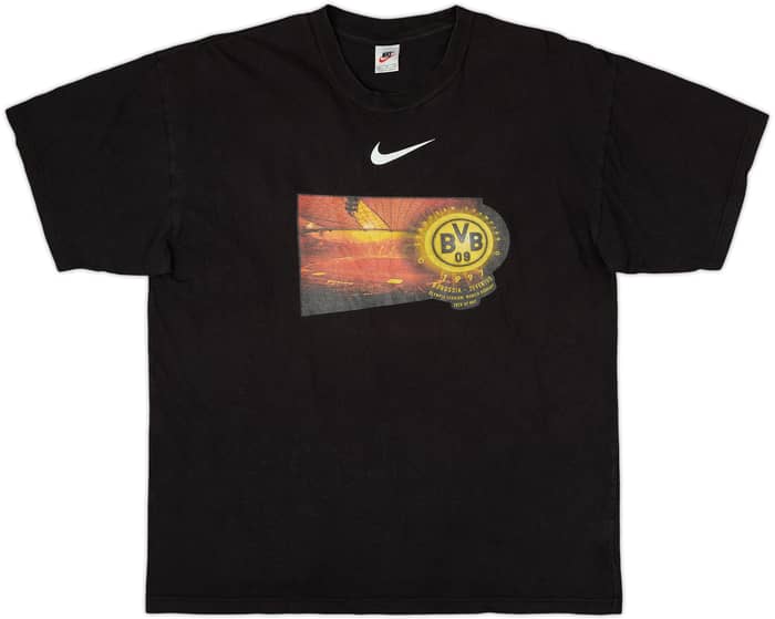 1997 Borussia Dortmund Nike 'European Champions' Graphic Tee - 6/10 - (XL)