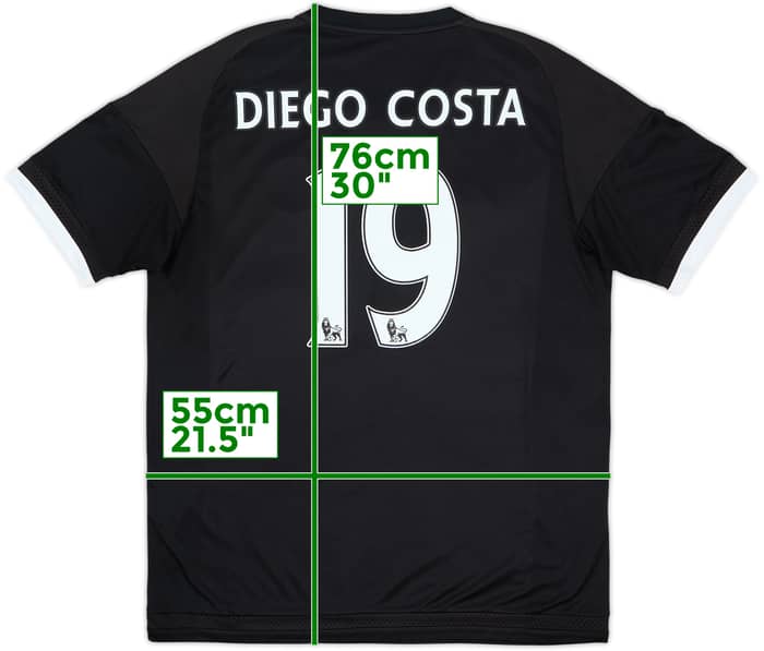 2015-16 Chelsea Third Shirt Diego Costa #19 - 7/10 - (L)