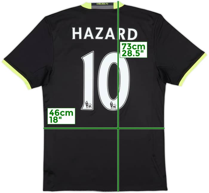 2016-17 Chelsea Away Shirt Hazard #10 - 8/10 - (S)