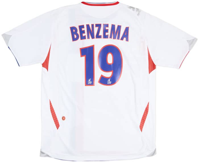 Camiseta de local del Lyon 2006-08 Benzema #19 - 6/10 - (XL)