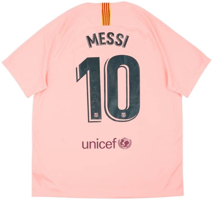 2018-19 Barcelona Third Shirt Messi #10 - 7/10 - (XL)