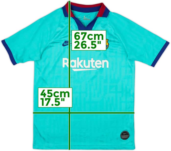 2019-20 Barcelona Third CL Shirt - 5/10 - (13-15 Years)