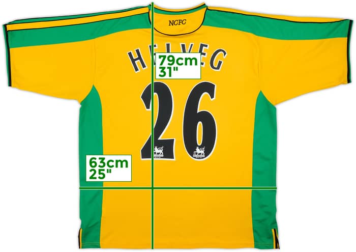 2003-05 Norwich Home Shirt Helveg #26 - 5/10 - (XXL)