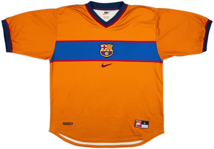 1998-00 Barcelona Away Shirt Rivaldo #11 - 8/10 - (L)