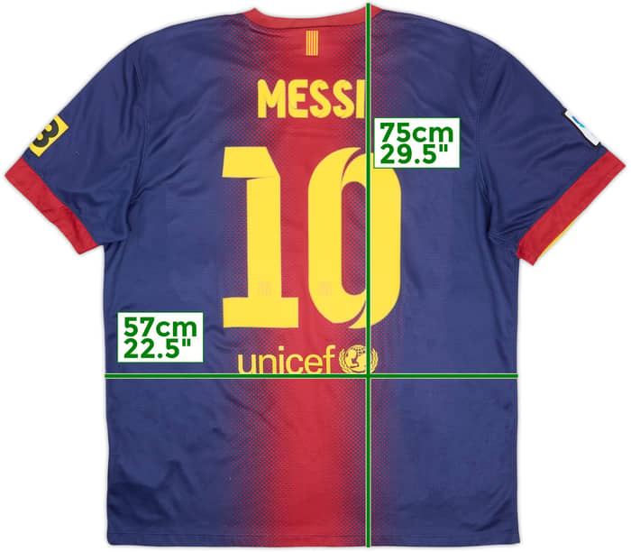 2012-13 Barcelona Home Shirt Messi #10 - 6/10 - (XL)