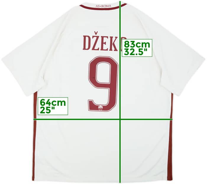2016-17 Roma Away Shirt Dzeko #9 (XXL)