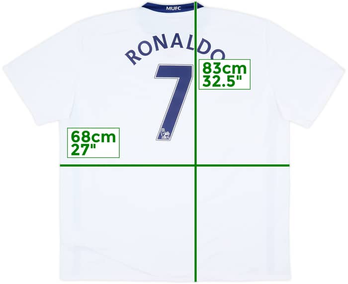 2008-10 Manchester United Away Shirt Ronaldo #7 - 9/10 - (3XL)