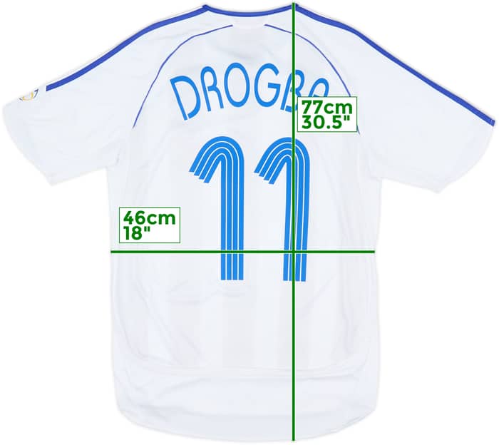 Camiseta de visitante del Chelsea 2006-07 Drogba #11 - 6/10 - (S)