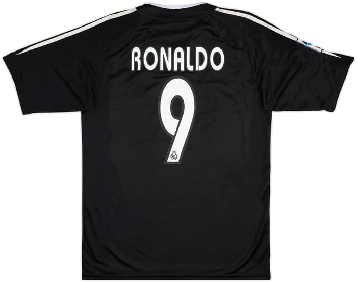 Camiseta de visitante del Real Madrid 2004-05 Ronaldo #9 - 6/10 - (15-16 Años)
