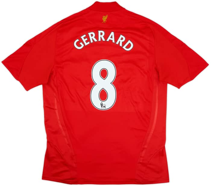 2008-10 Liverpool Camiseta Local Gerrard #8 - 6/10 - (L)