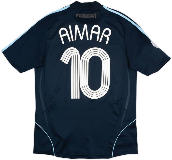 2007-09 Argentina Away Shirt Aimar #10 - 8/10 - (S)