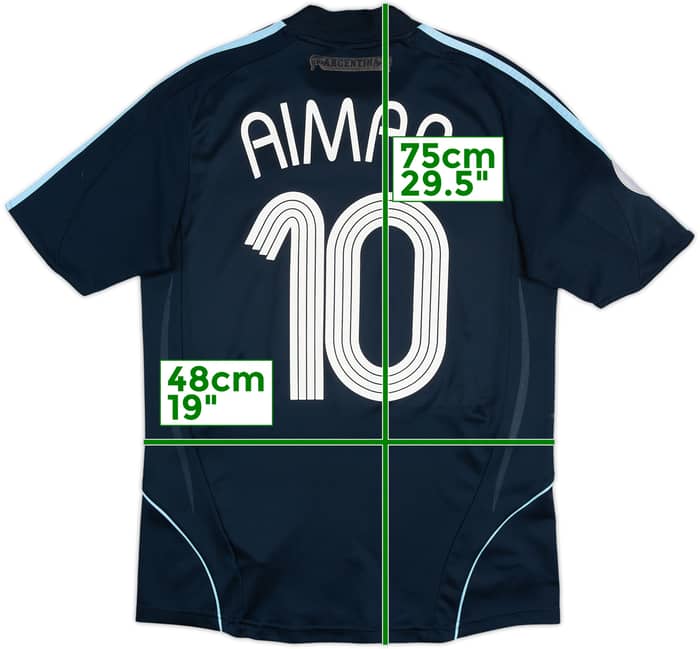2007-09 Argentina Away Shirt Aimar #10 - 8/10 - (S)