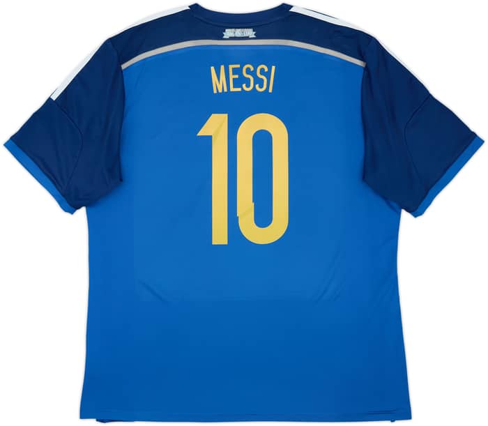 2013-15 Argentina Away Shirt Messi #10 - 5/10 - (XXL)