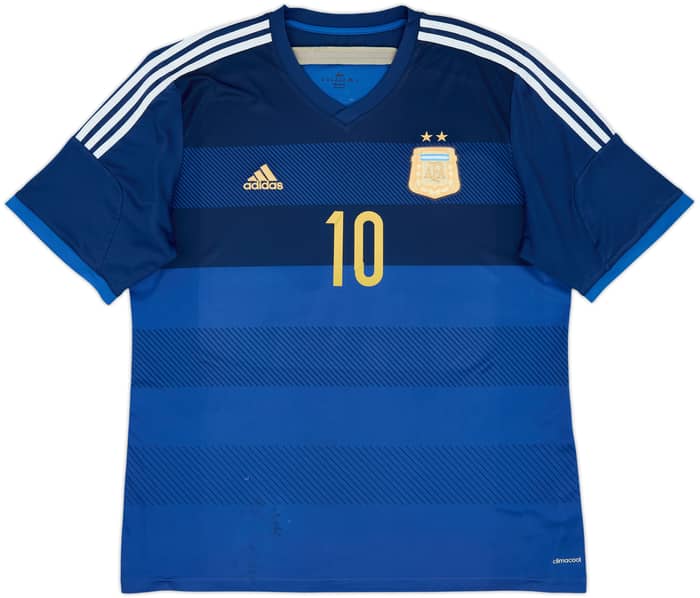 2013-15 Argentina Away Shirt Messi #10 - 5/10 - (XXL)