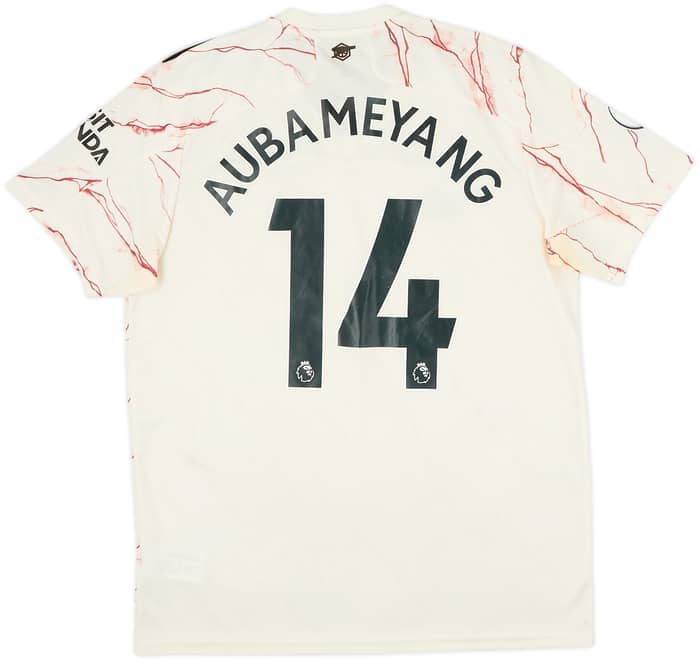 2020-21 Arsenal Away Shirt Aubameyang #14 - 9/10 - (L)