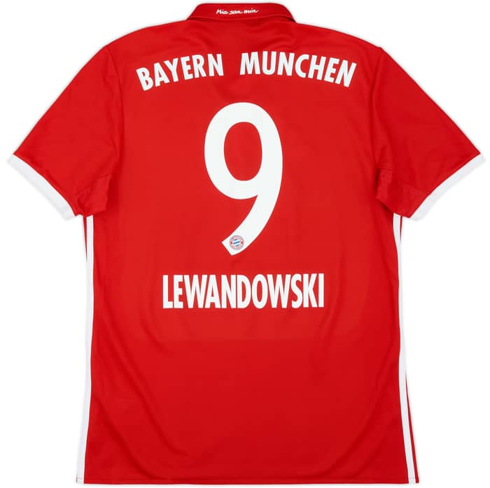 2016-17 Bayern Munich Home Shirt Lewandowski #9 - 5/10 - (M)