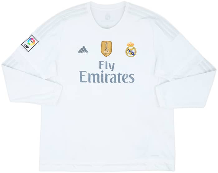 2015-16 Real Madrid Home L/S Shirt Ronaldo #7 - 6/10 - (XXL)