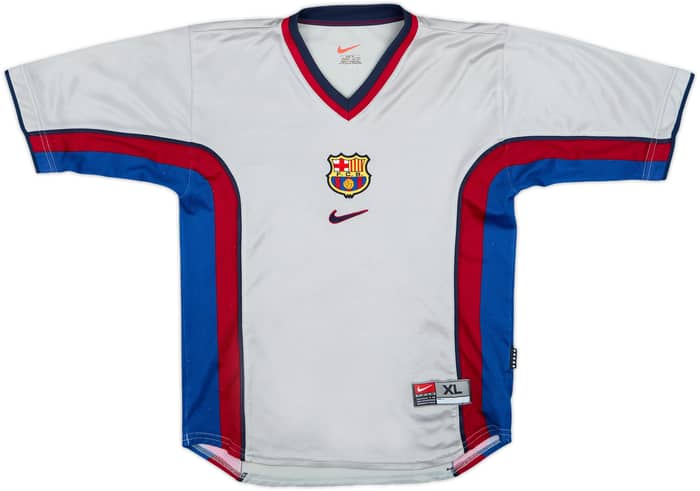 1999-01 Barcelona Away Shirt Guardiola #4 - 8/10 - (15-16 Years)
