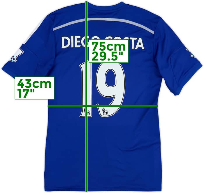 2014-15 Chelsea Home Shirt Diego Costa #19 - 7/10 - (M)