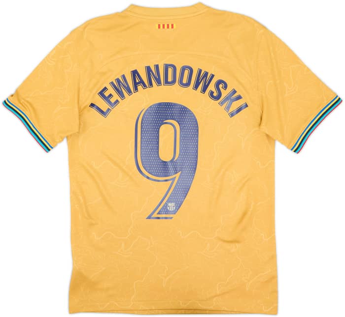 2022-23 Barcelona Camiseta de visitante Lewandowski #9 - 9/10 - (S)