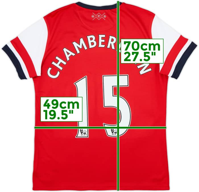 2012-14 Arsenal Home Shirt Chamberlain #15 - 8/10 - (Women's L)