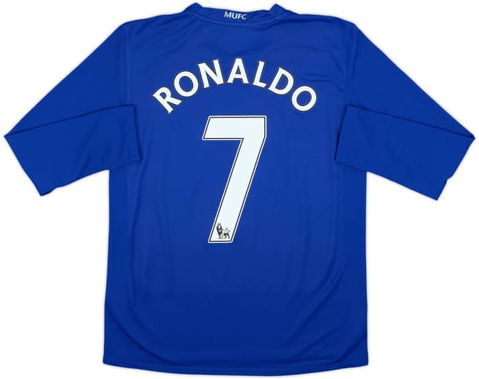 2008-09 Manchester United Third L/S Shirt Ronaldo #7 - 8/10 - (14-15 Years)