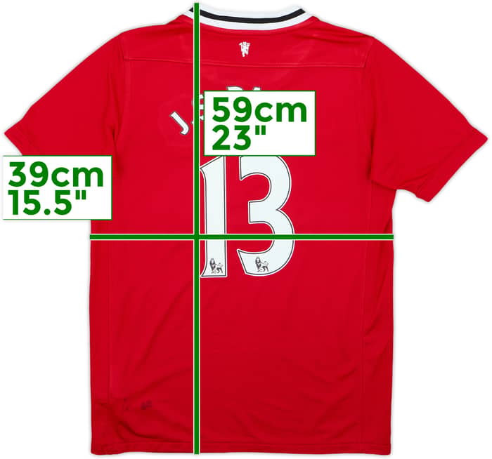 2011-12 Manchester United Home Shirt J.S.Park #13 - 7/10 - (11-12 Years)