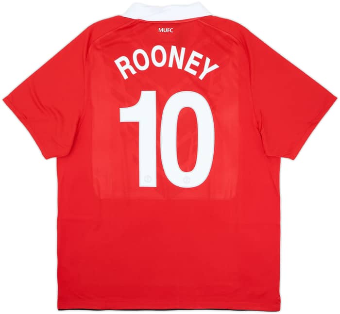2010-11 Manchester United Home Shirt Rooney #10 (XL)