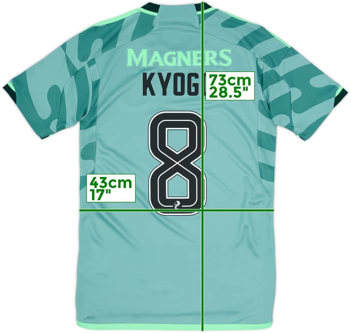 2023-24 Celtic Third Shirt Kyogo #8 - 9/10 - (XS)